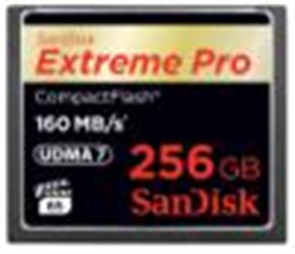 اولین کارت حافظه CompactFlash دنیا با ظرفیت 256G توسط Sandisk