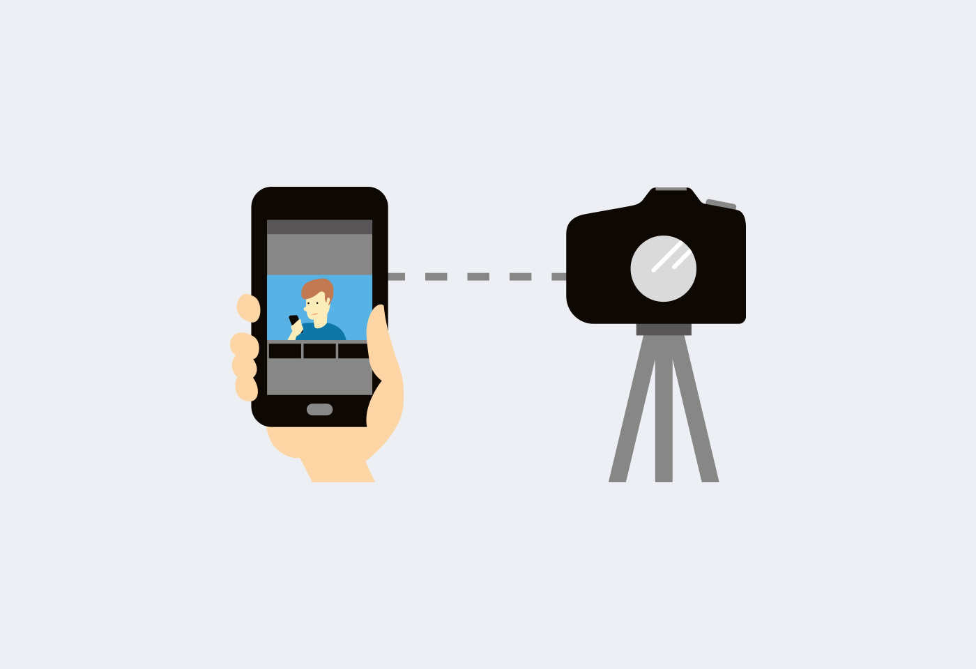 وصل کردن موبایل همراه به دوربین عکاسی