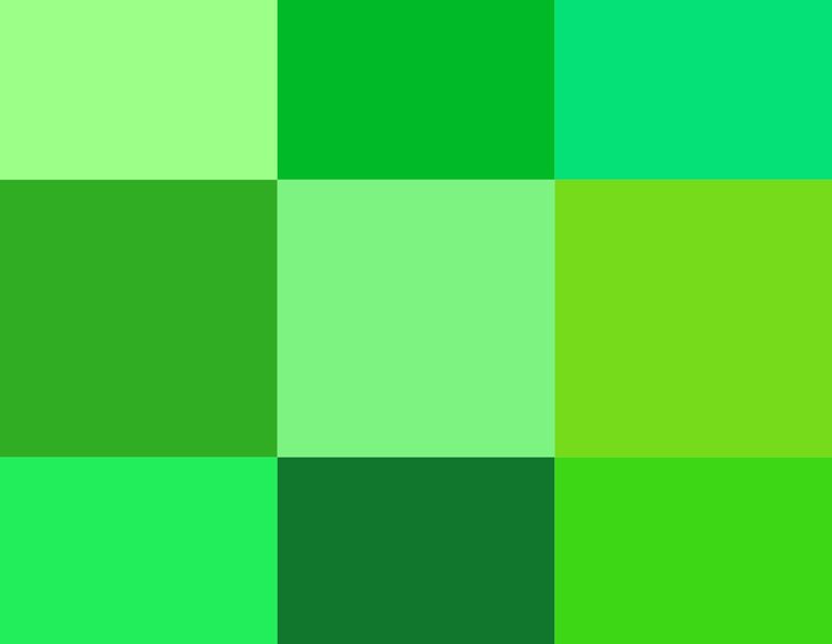 پرده های سبز کروماکی