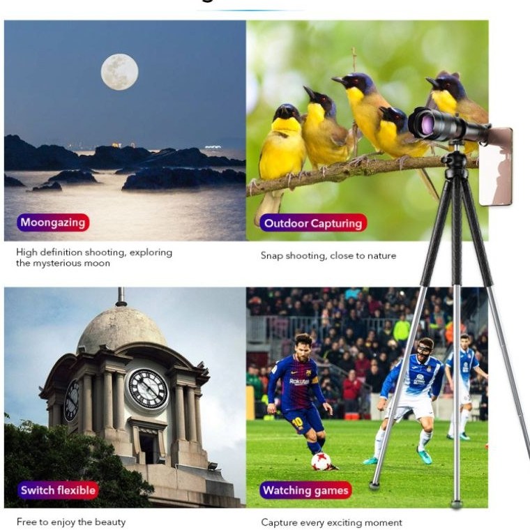 لنز موبایل تله زوم Apexel 60x Mobile Zoom Lens