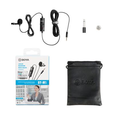 میکروفن یقه ای بویا BOYA Microphone BY-M1 Lavalier Microphone