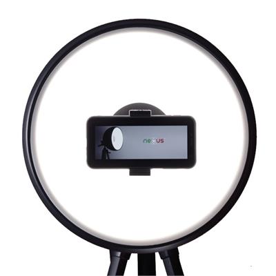 رینگ لایت نکسوس 200وات مشکی 2 Nexus Ringlight phone holder HS200WH+هولدر موبایل+سه پایه