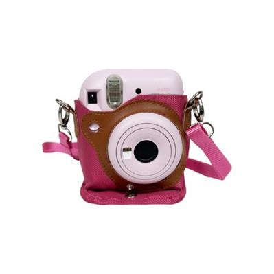 پک دوربین چاپ فوری مینی 12 صورتی به همراه کاغذ و کیف