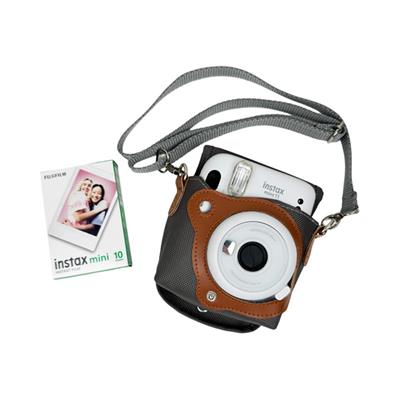 پک دوربین چاپ فوری مینی 11 سفید به همراه کاغذ و کیف