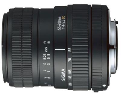 Sigma55 - 200mm f/4-5.6 DC