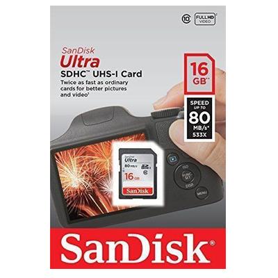 SanDisk SDHC 80mb/s - 16GB