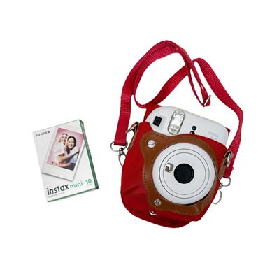 پک دوربین چاپ فوری مینی 12 سفید به همراه کاغذ و کیف