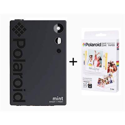 دوربین چاپ سریع پولارید  Polaroid mint به همراه کاغذ 10 تایی پولارید