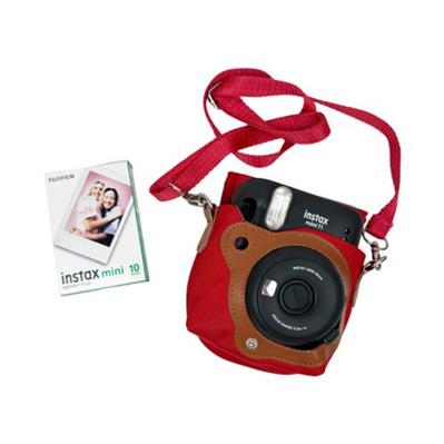 پک دوربین چاپ فوری مینی 11 مشکی به همراه کاغذ و کیف